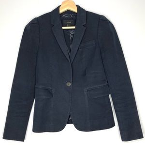 J Crew Women's Schoolboy Puff Sleeves Blazer Petite Jacket Office Career Formal